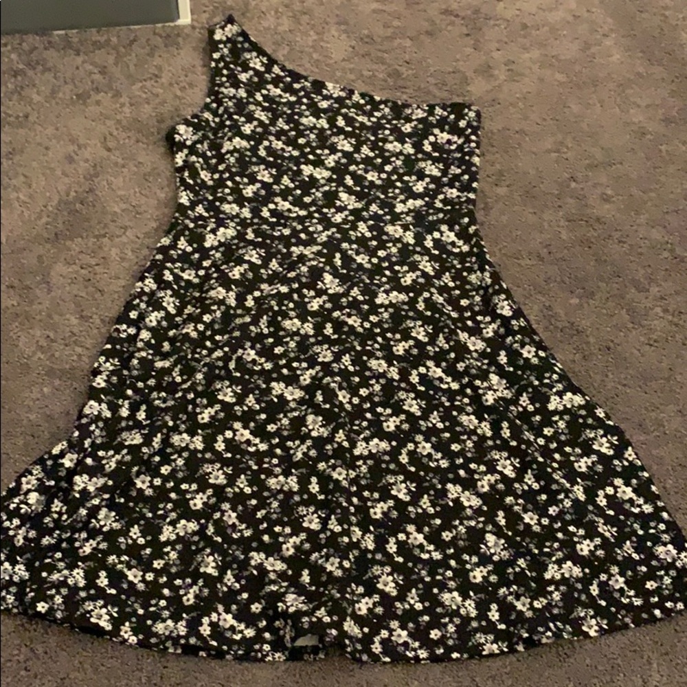 off the shoulder floral dress